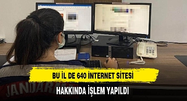 Bu İl de 640 İnternet Sitesi Hakkında İşlem Yapıldı