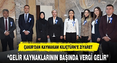 ÇAKIR’DAN KAYMAKAM KILIÇTÜRK’E ZİYARET
