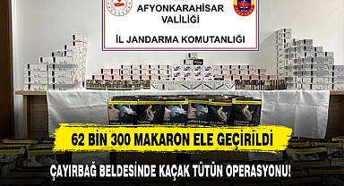 ÇAYIRBAĞ BELDESİNDE KAÇAK TÜTÜN OPERASYONU!