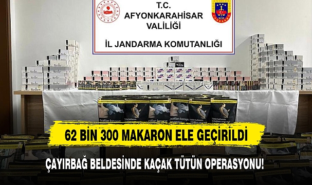 ÇAYIRBAĞ BELDESİNDE KAÇAK TÜTÜN OPERASYONU!