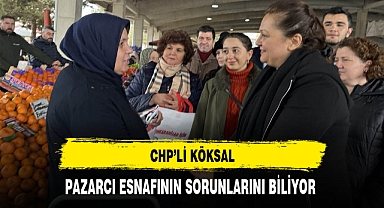 CHP'li Köksal Pazarcı Esnafının Sorunlarını Biliyor