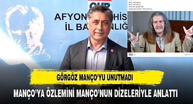 CHP Parti Meclisi Üyesi Yalçın Görgöz’den şiirli anma