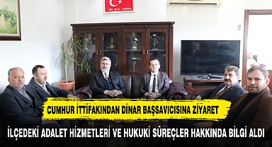 CUMHUR İTTİFAKINDAN ADALET BAKANLIĞI PERSONELİNE ZİYARET