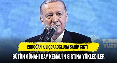 Cumhurbaşkanı Erdoğan: Bütün günahı Bay Kemal'in sırtına yükleyip kenara çekildiler