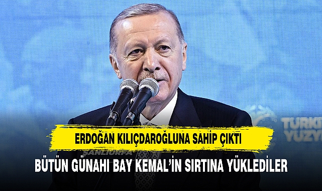 Cumhurbaşkanı Erdoğan: Bütün günahı Bay Kemal'in sırtına yükleyip kenara çekildiler