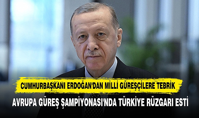 Cumhurbaşkanı Erdoğan'dan Milli Güreşçilere Tebrik