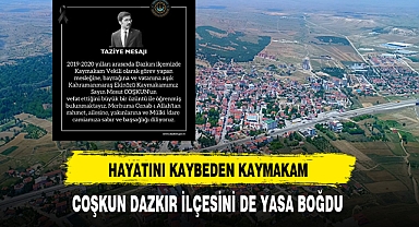Dazkırı Kaymakamlığı Taziye Yayınladı