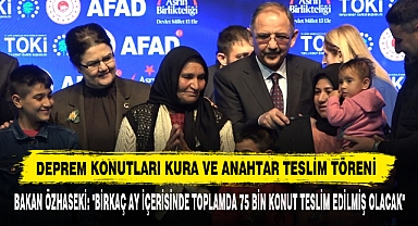 Deprem Konutları Kura Ve Anahtar Teslim Töreni
