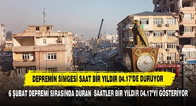 Depremin Simgesi Saat Bir Yıldır 04.17'de Duruyor