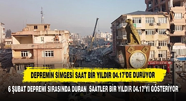 Depremin Simgesi Saat Bir Yıldır 04.17'de Duruyor
