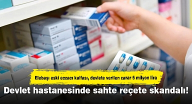 Devlet hastanesinde sahte reçete skandalı! Elebaşı eski eczacı kalfası, devlete verilen zarar 5 milyon lira