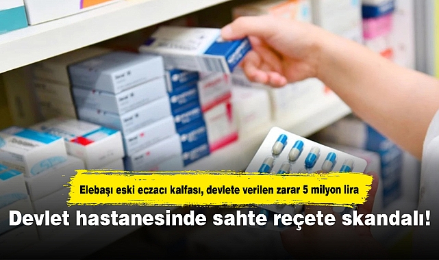 Devlet hastanesinde sahte reçete skandalı! Elebaşı eski eczacı kalfası, devlete verilen zarar 5 milyon lira