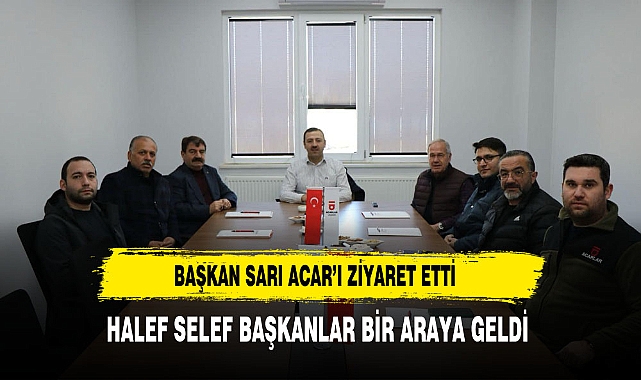 Dinar Belediye Başkanı Nihat Sarı, Önceki Dönem Belediye Başkanı Saffet Acar’ı Ziyaret Etti