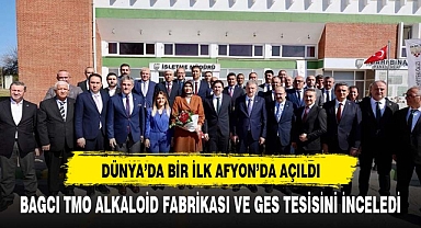 DÜNYADA TEK TMO ALKALOİD FABRİKASI VE GES TESİSİ AFYON'DA KURULDU