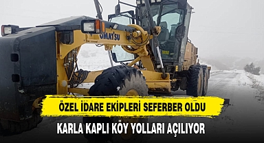 Ekipler Seferber Oldu Karla Mücadele Sürüyor