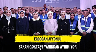 Erdoğan Afyonlu Bakan Göktaş'ı Yanından Ayırmıyor