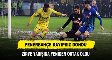 FENERBAHÇE KAYIPSIZ DÖNDÜ