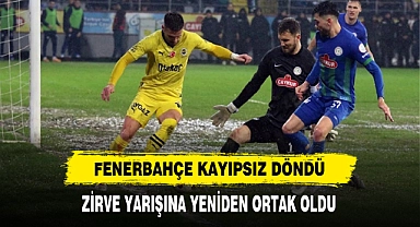 FENERBAHÇE KAYIPSIZ DÖNDÜ