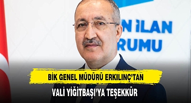 Genel Müdür Erkılınç Vali Yiğitbaşı'ya Teşekkür Etti