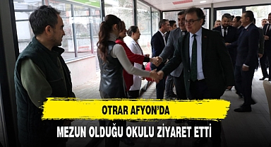 Genel Müdür Otrar Afyon'da Mezun Olduğu Okulu Ziyaret Etti