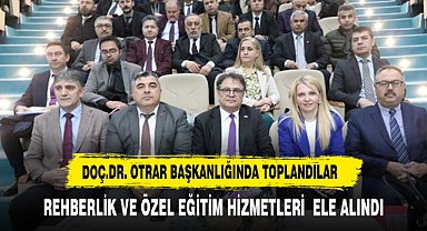 GENEL MÜDÜR OTRAR OKUL MÜDÜRLERİ İLE TOPLANDI