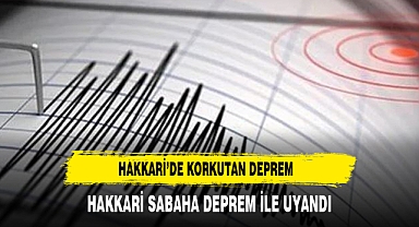 Hakkari'de 4.4 büyüklüğünde deprem!
