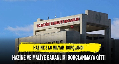 Hazine 31,6 milyar lira borçlandı