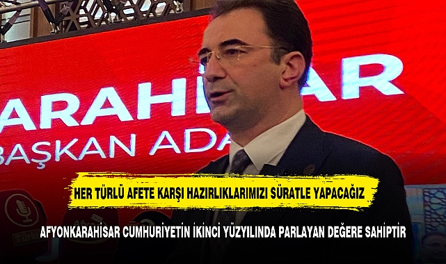 Her türlü afete karşı hazırlıklarımızı süratle tamamlayacağız