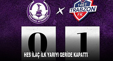 HES İLAÇ TRABZON KARŞISINDA İLK YARIYI GERİDE KAPATTI