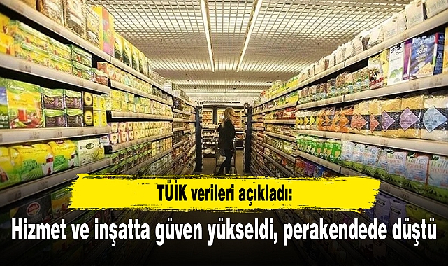 Hizmet ve inşatta güven yükseldi, perakendede düştü