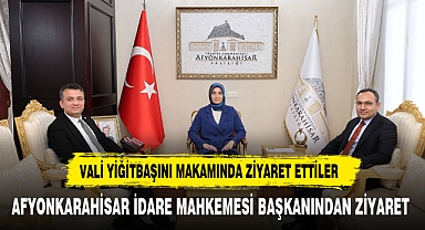 İdare Mahkemesi Başkanı Ayna’dan Vali Yiğitbaşı'na Ziyaret