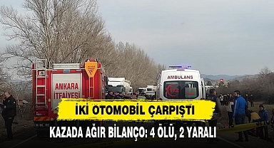 İki Otomobil Çarpıştı