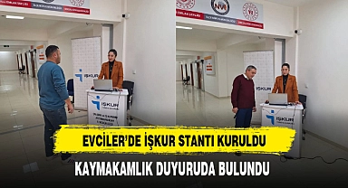 İŞKUR Evciler'de Stant Kurdu
