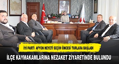 İYİ PARTİ AFYON HEYETİNDEN BİR DİZİ ZİYARET