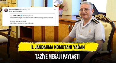 Jandarma Komutanı Yağan Hayatını Kaybeden Kaymakam İçin Taziye Paylaştı