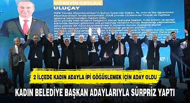 KADIN BELEDİYE BAŞKAN ADAYLARIYLA SÜRPRİZ YAPTI