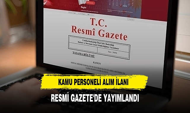 Kamu Personeli Alım İlanı