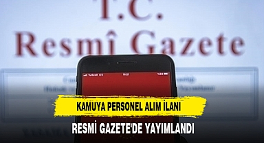 Kamuya Personel Alım İlanı