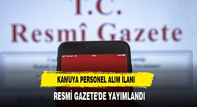 Kamuya Personel Alım İlanı