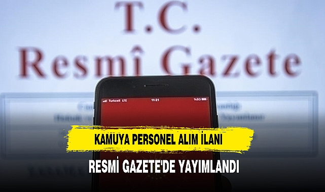 Kamuya Personel Alım İlanı