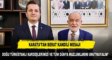 KARATAŞ KUDÜS VE DOĞU TÜRKİSTAN'I UNUTMADI