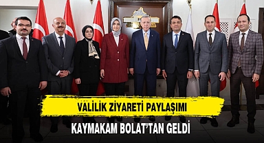 Kaymakam Bolat Paylaşımda Bulundu