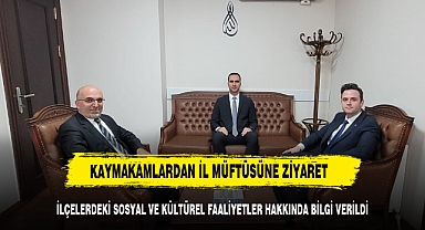 Kaymakamlar İl Müftüsü İmamoğlu'nu Ziyaret Etti