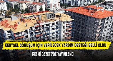 Kentsel Dönüşüm İçin Verilecek Yardım Desteği Belli Oldu
