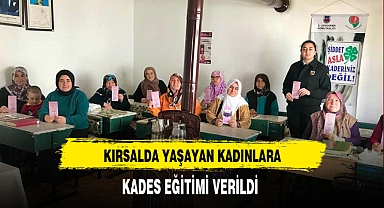 Kırsalda Yaşayan Kadınlara KADES Eğitimi Verildi