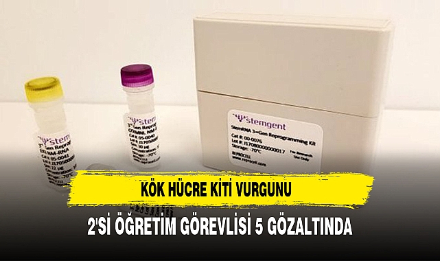 Kök hücre kiti vurgunu: 2'si öğretim görevlisi 5 gözaltına alındı