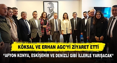 Köksal ve Erhan AGC’yi Ziyaret Etti