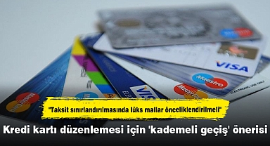 Kredi kartı düzenlemesi için 'kademeli geçiş' önerisi