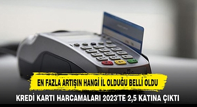 KREDİ KARTI HARCAMALARI 2023'TE 2,5 KATINA ÇIKTI