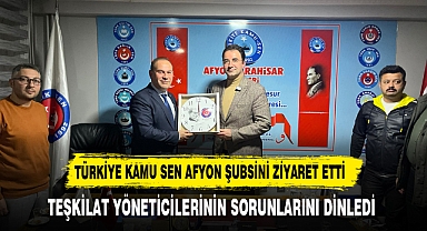 Küçükkurttan , Türkiye Kamu-Sen Afyonkarahisar Şubesine ziyaret